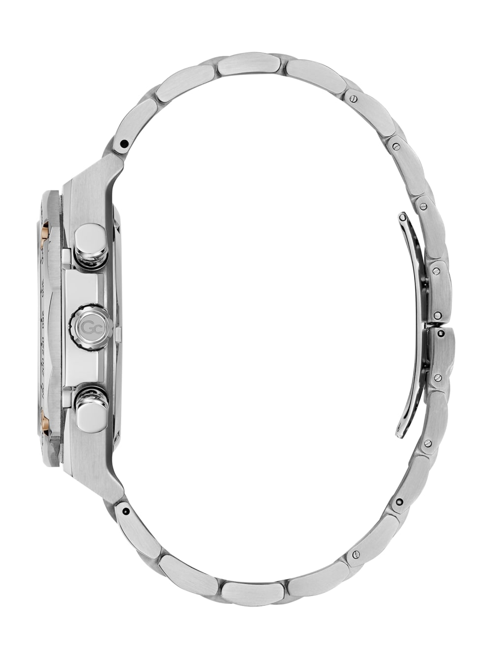 Gc Silver-Tone Chronograph Watch