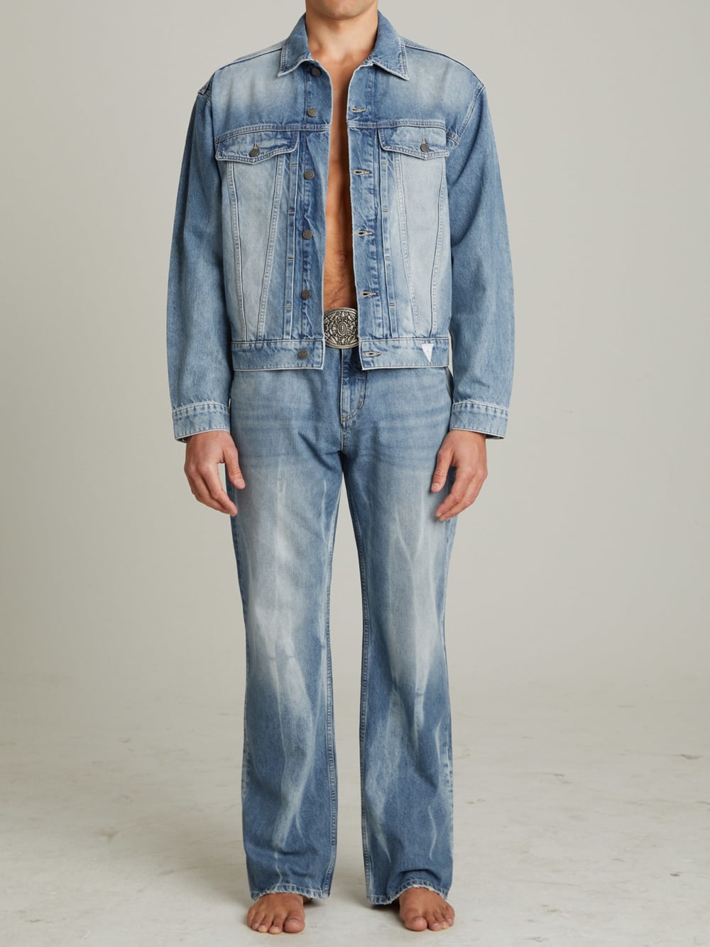 Vintage Denim Straight Jeans