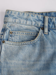 Vintage Denim Straight Jeans