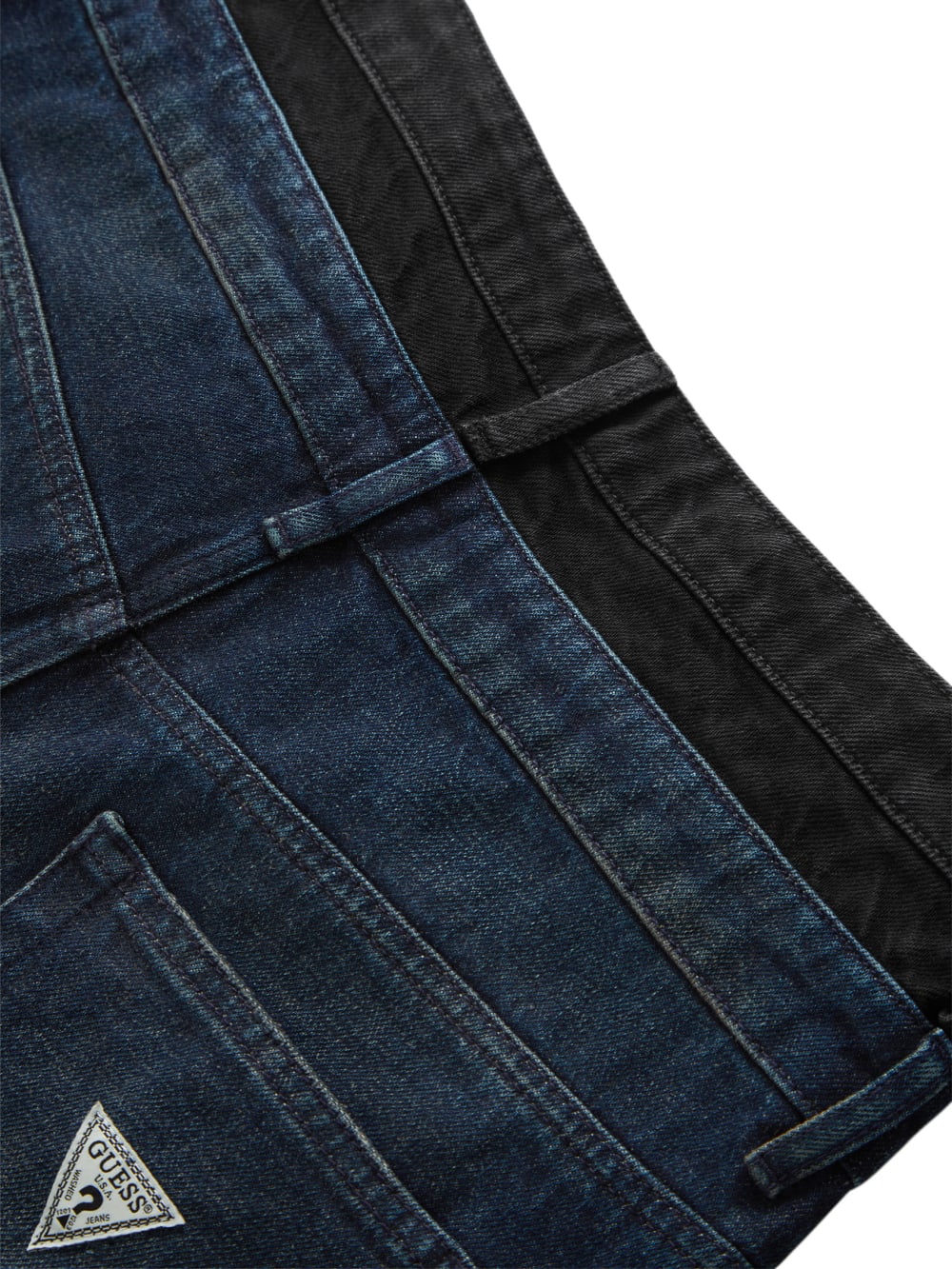 contrast flare pants