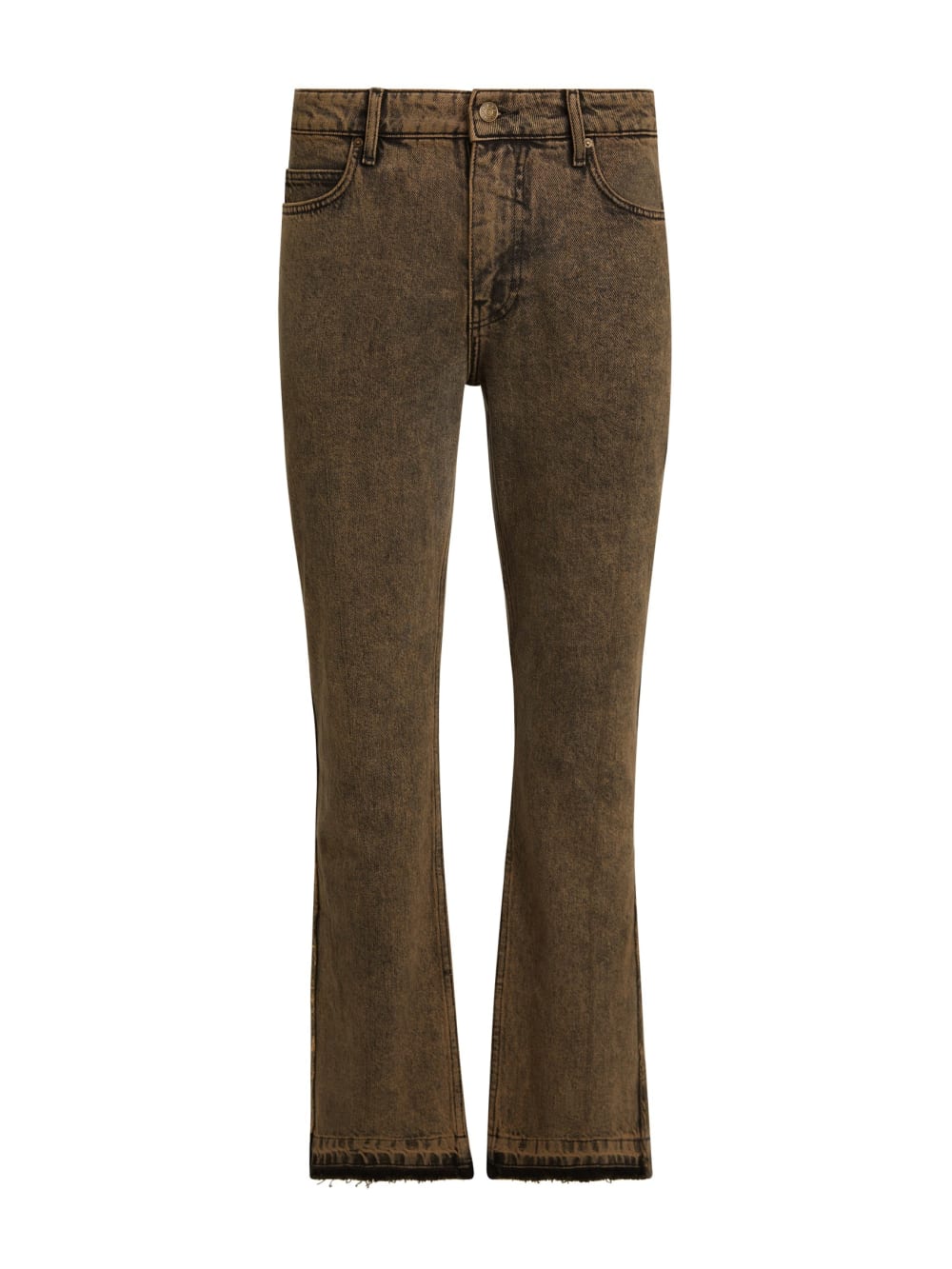 tinted denim flare pant
