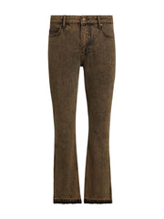 tinted denim flare pant