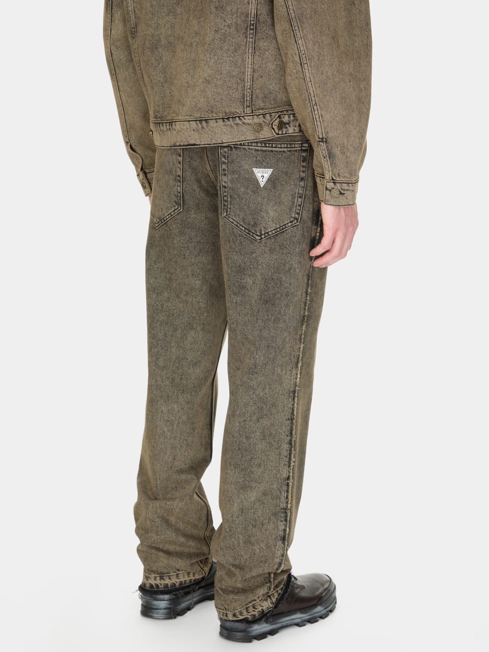 tinted denim flare pant