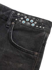 embellished flare pants