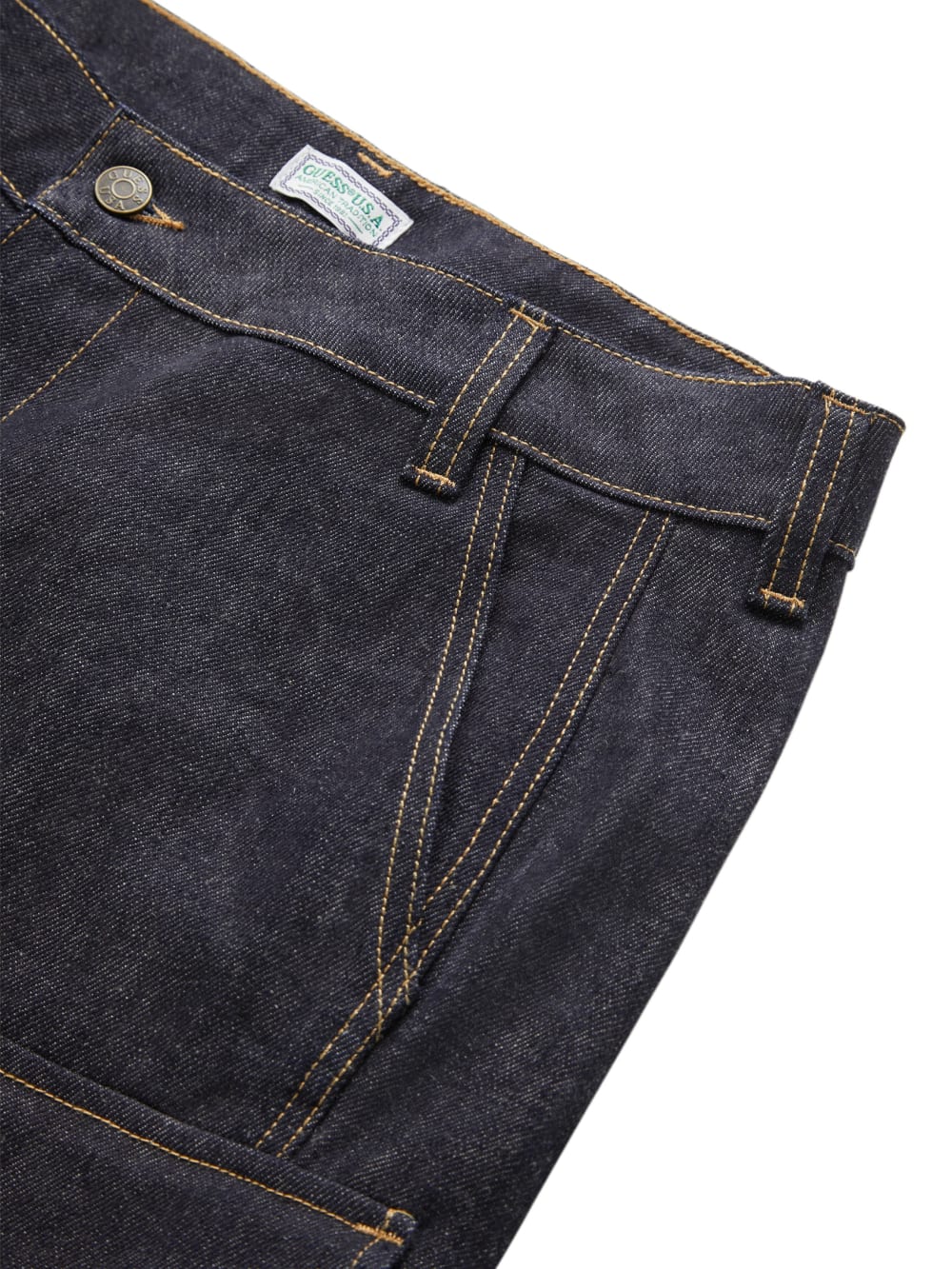 raw denim combat pants