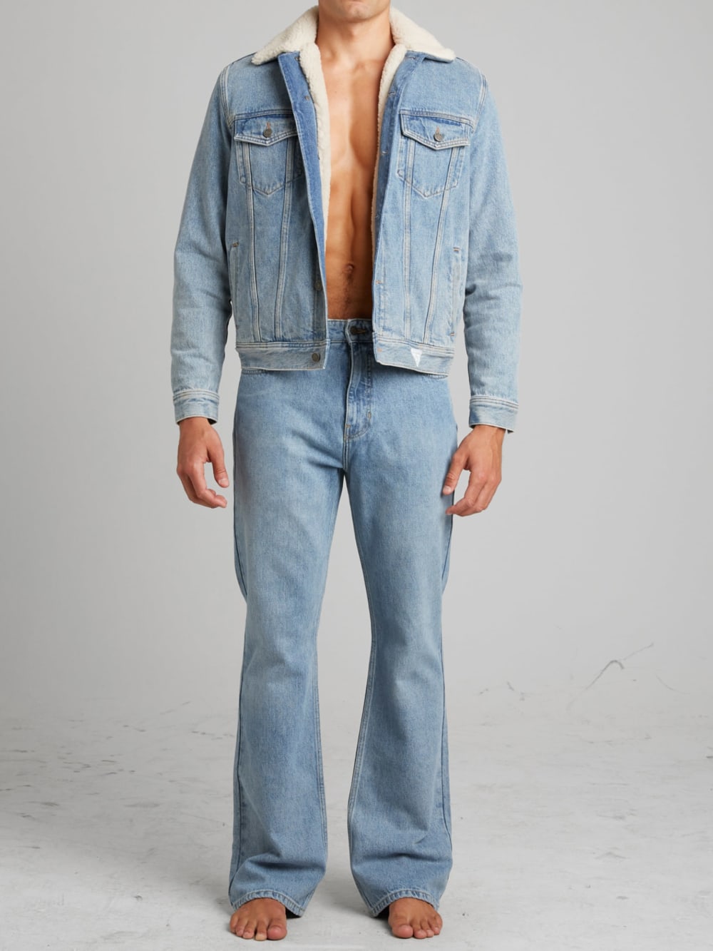 Indigo Denim Flare Pants
