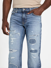 Eco Mason Patch Regular-Fit Straight Jeans