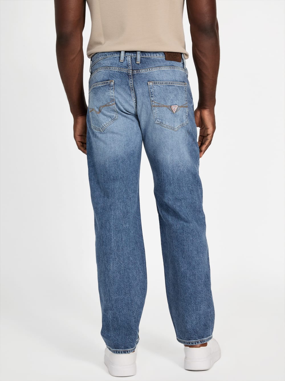 Eco Mason Patch Regular-Fit Straight Jeans