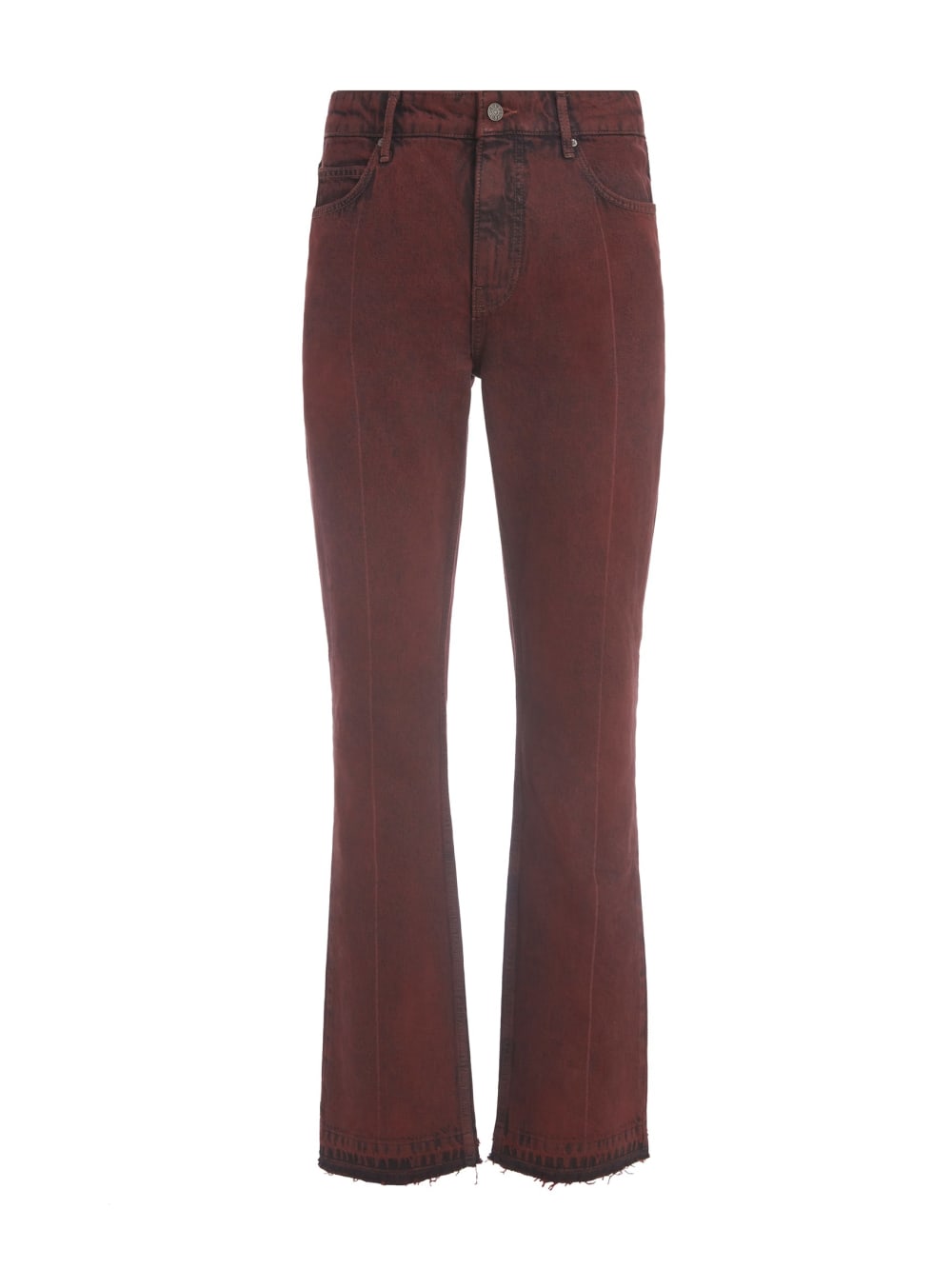 vintage red washed denim pant