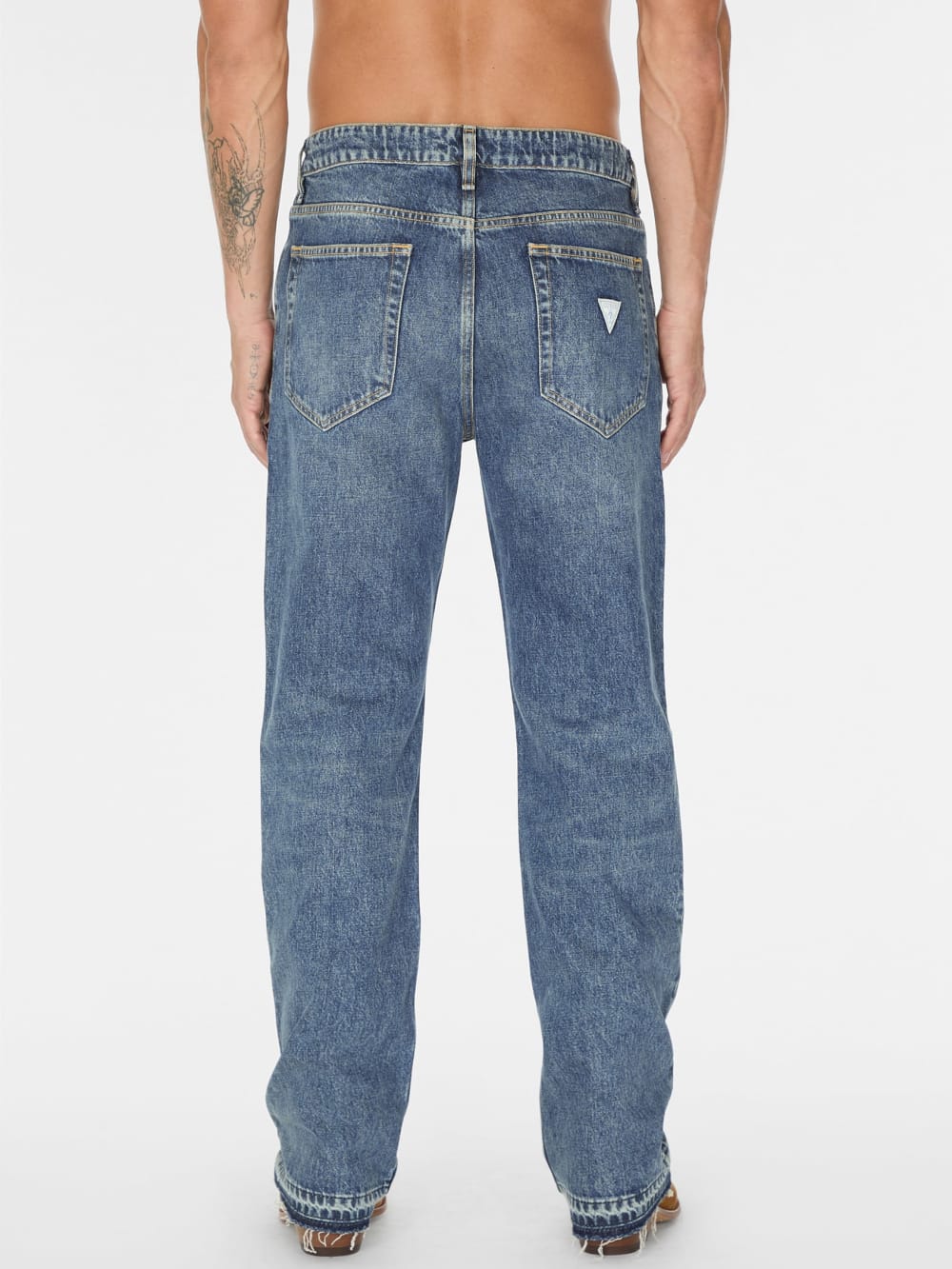 vintage light washed denim pant