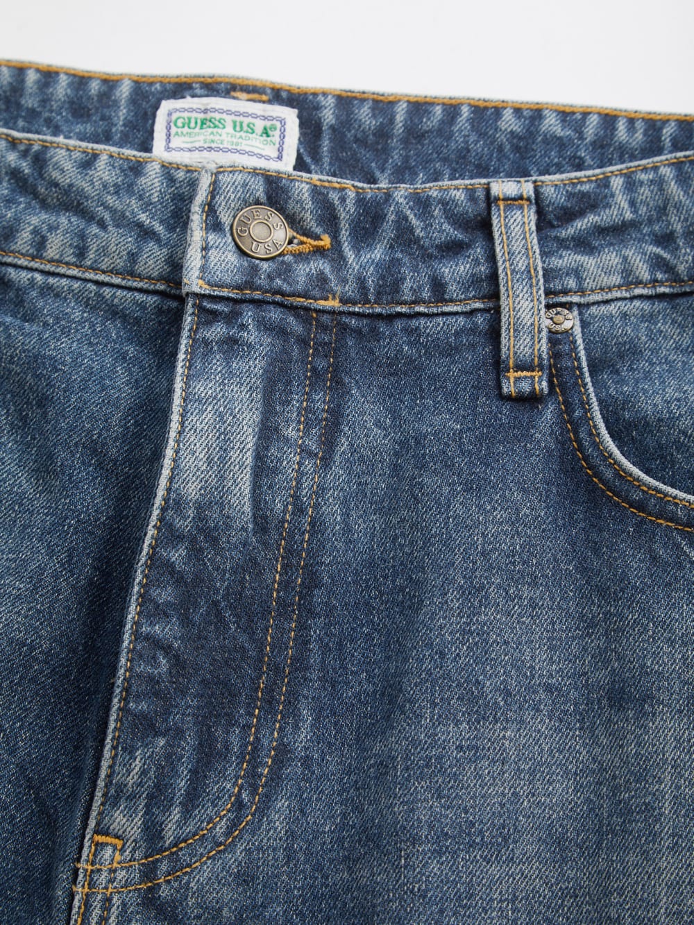 vintage light washed denim pant