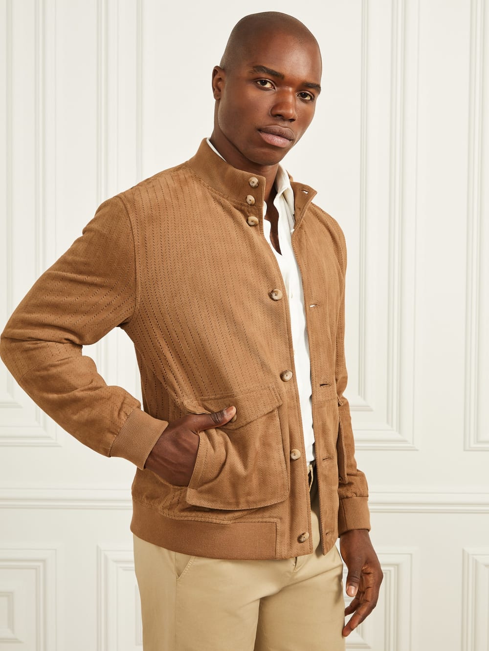 Suede Flight Jacket