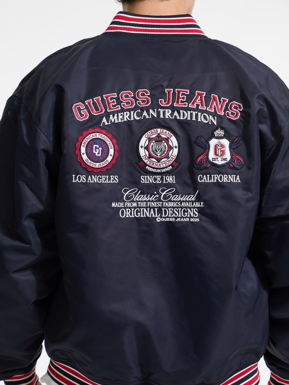Embroidered Patch Varsity Jacket