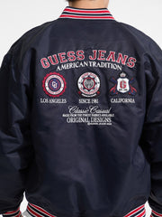 Embroidered Patch Varsity Jacket
