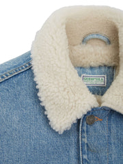 Blue Denim Sherpa Jacket