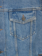 Blue Denim Sherpa Jacket
