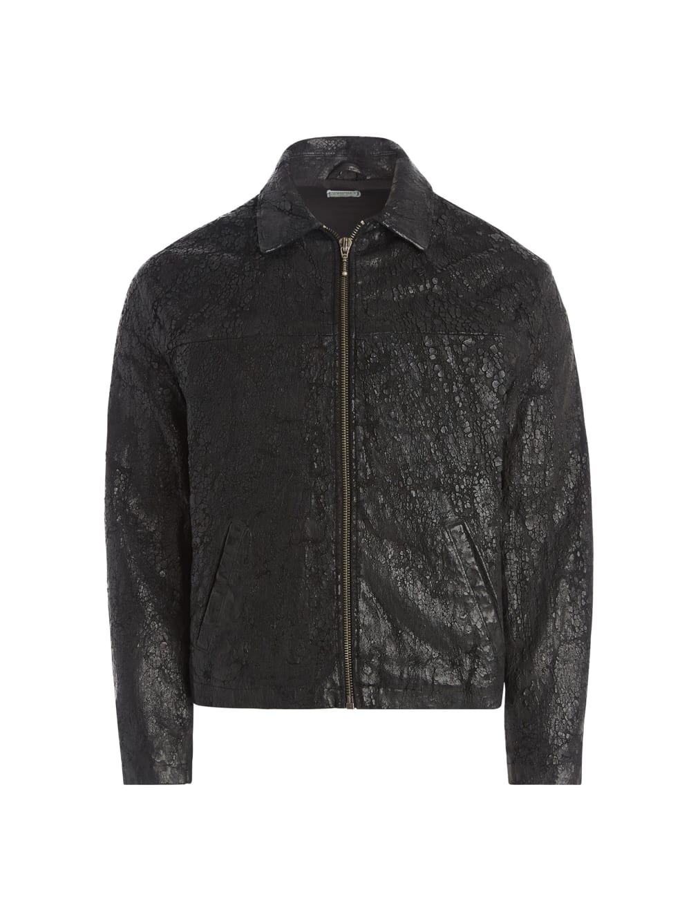 peeled denim jacket