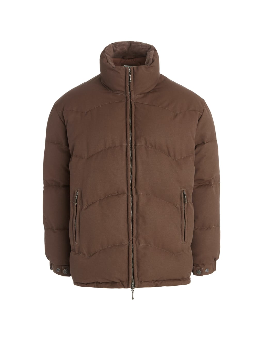 brushed twill puffer