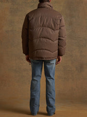brushed twill puffer