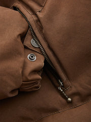 brushed twill puffer