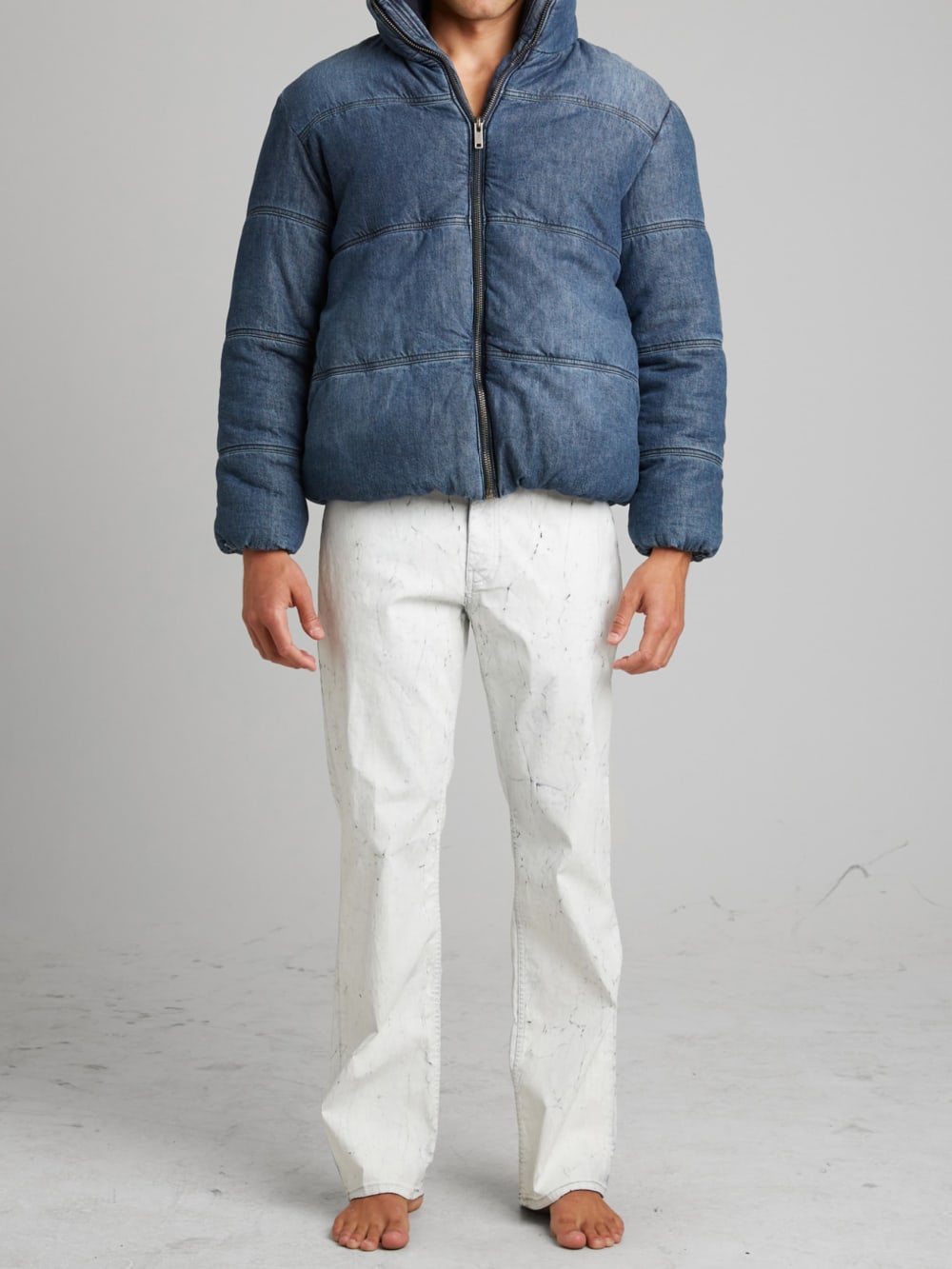 Denim Puffer Jacket