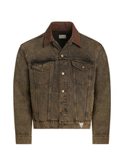 tinted denim trucker jacket