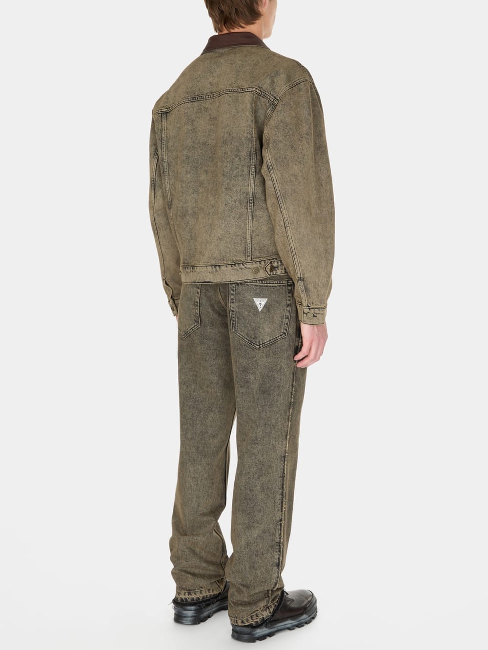 tinted denim trucker jacket