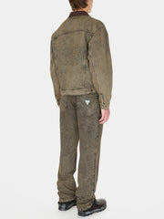 tinted denim trucker jacket
