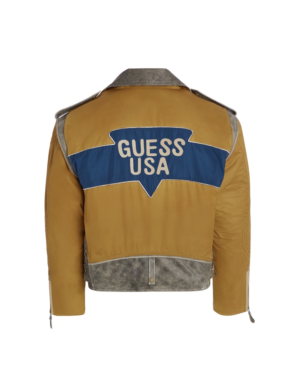 nylon moto jacket