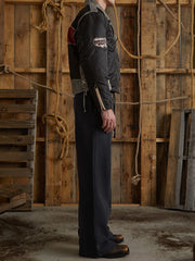 nylon moto jacket