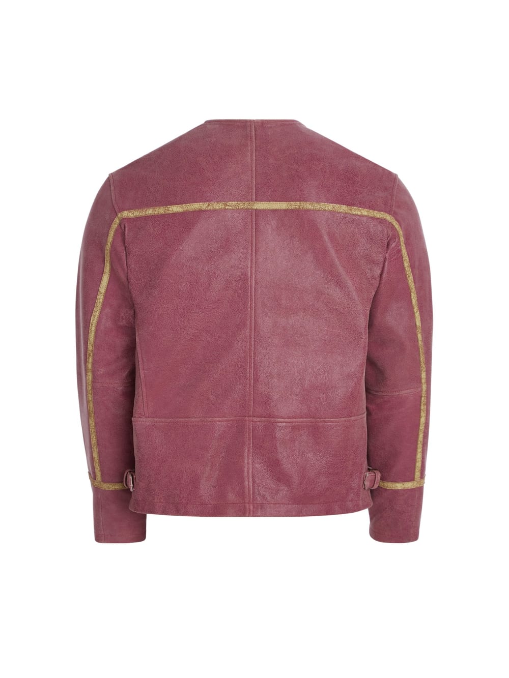 crackle leather jacket