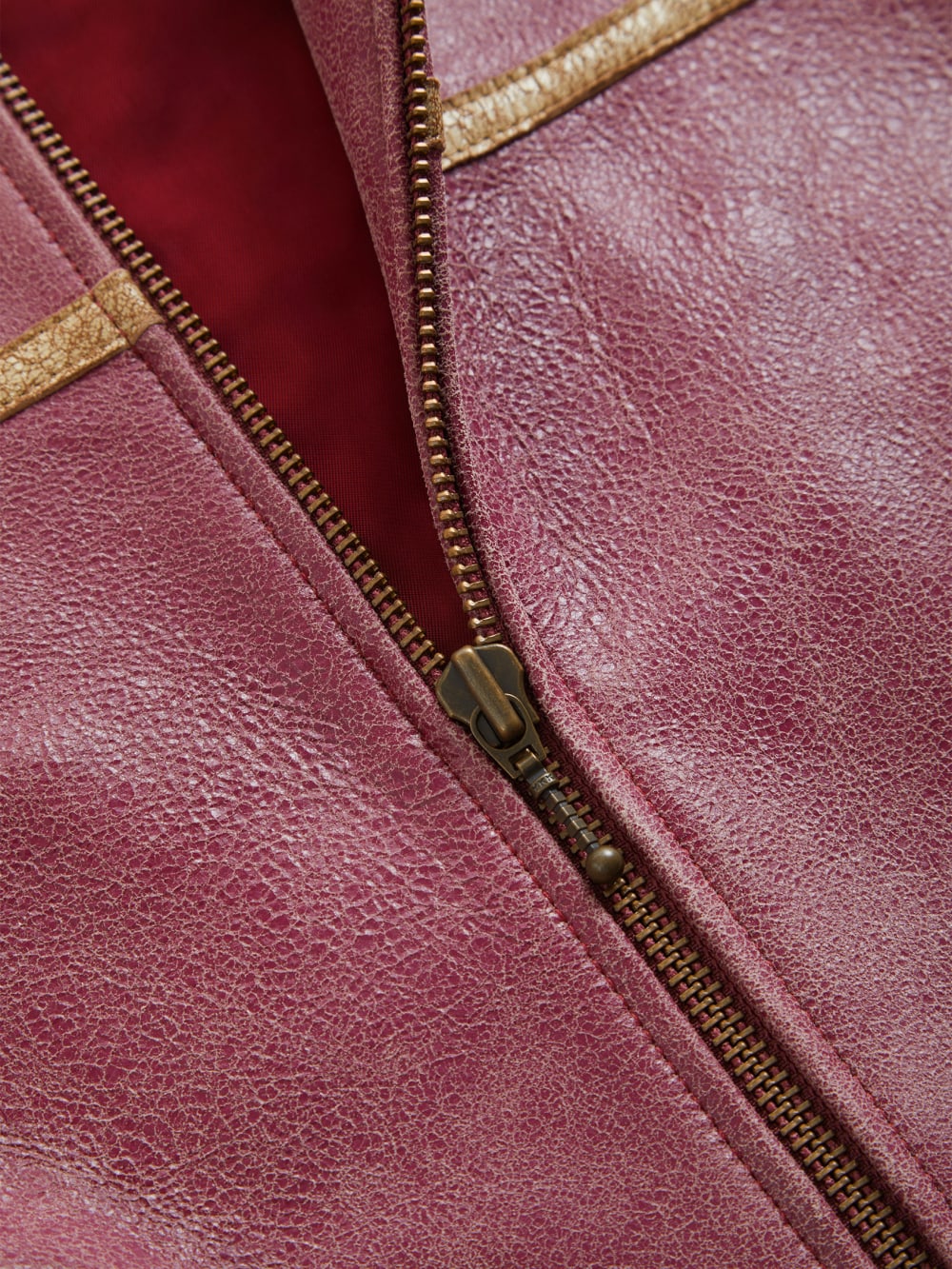 crackle leather jacket