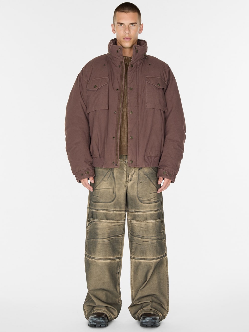 cotton ripstop parka jacket