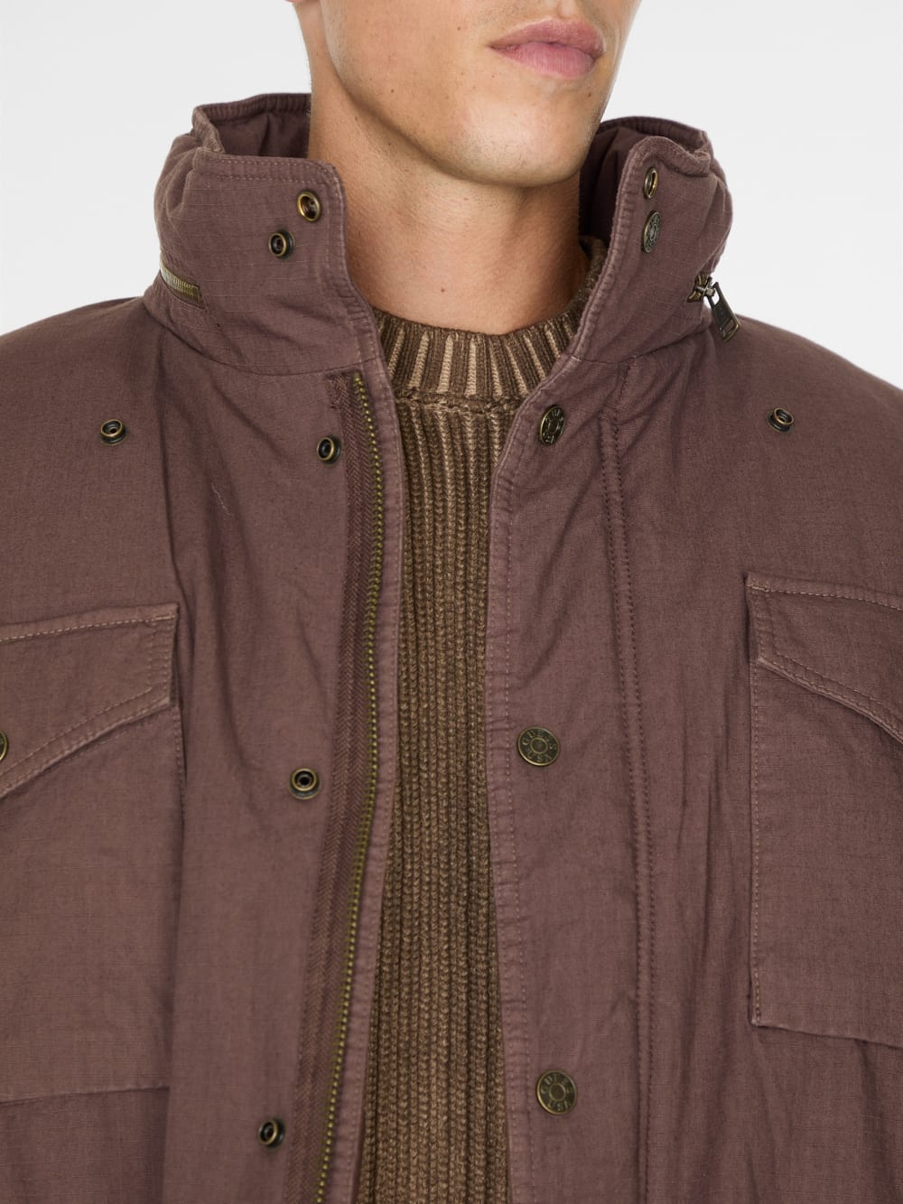 cotton ripstop parka jacket