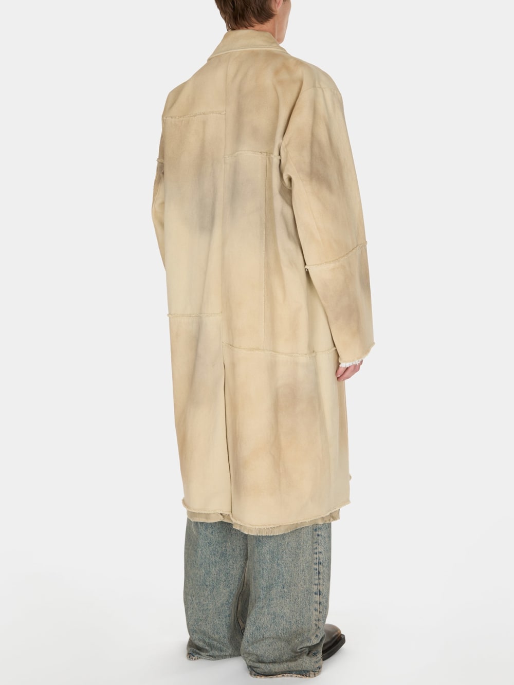 paneled trench coat