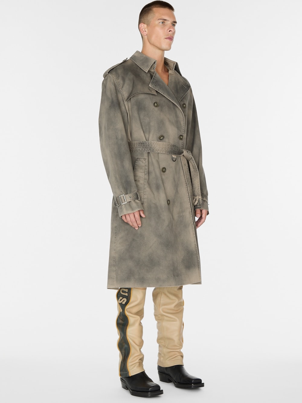 woven trench coat