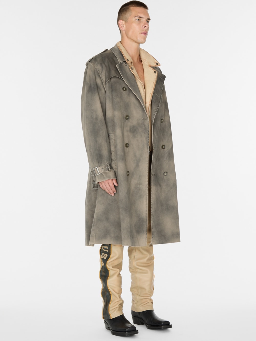 woven trench coat
