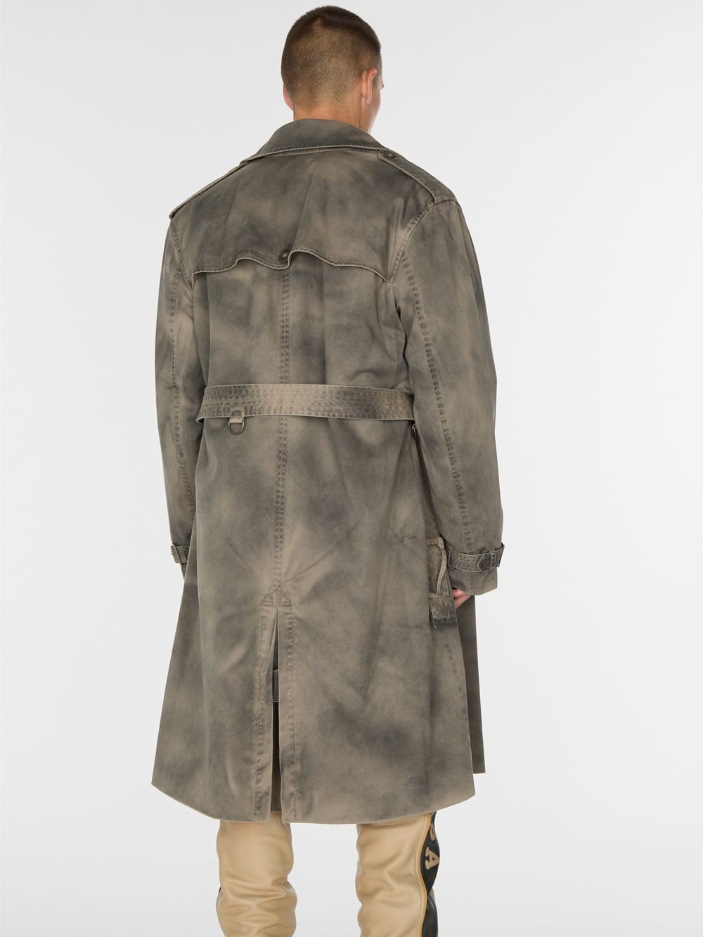 woven trench coat
