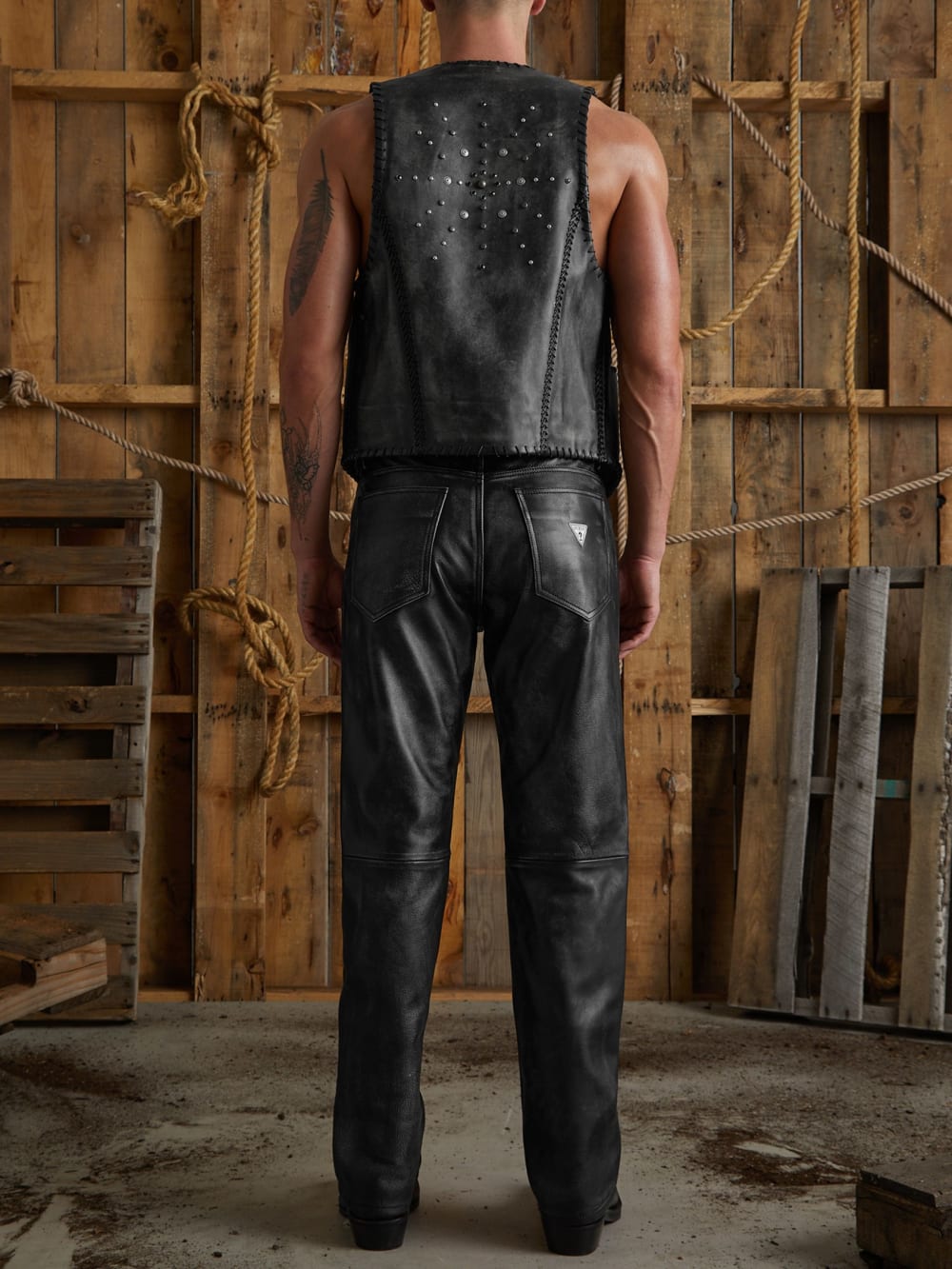 leather vest