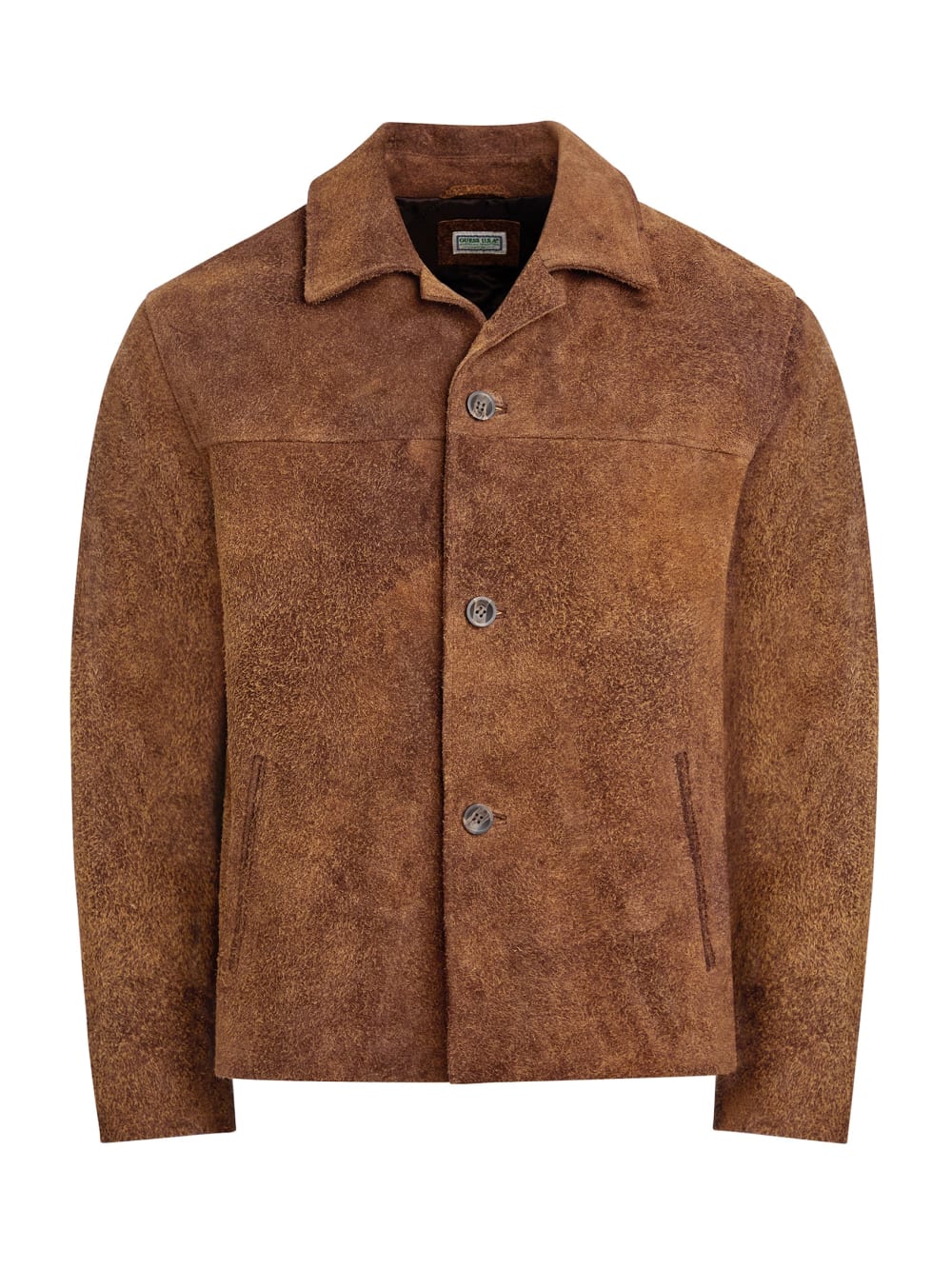 peeling leather coat