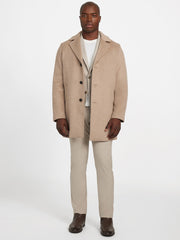 Eco Wool-Blend Fitted Coat