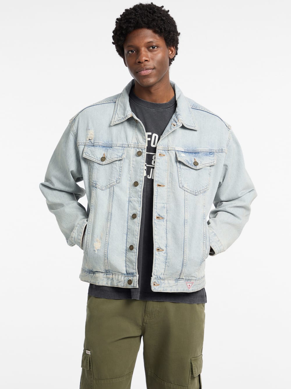 Oversized Denim Truck Jacket
