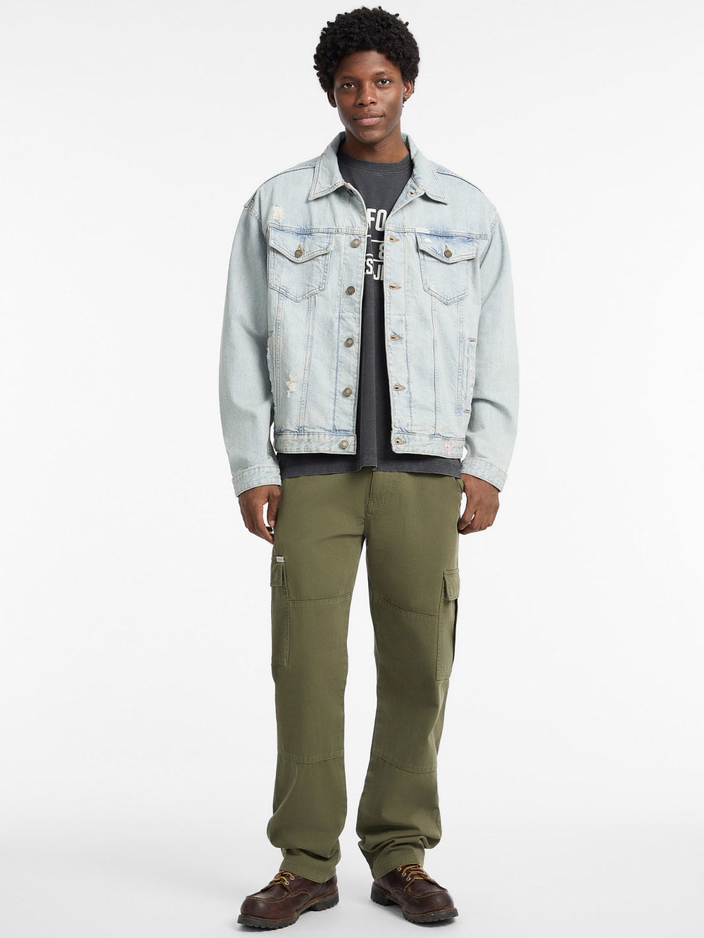 Oversized Denim Truck Jacket