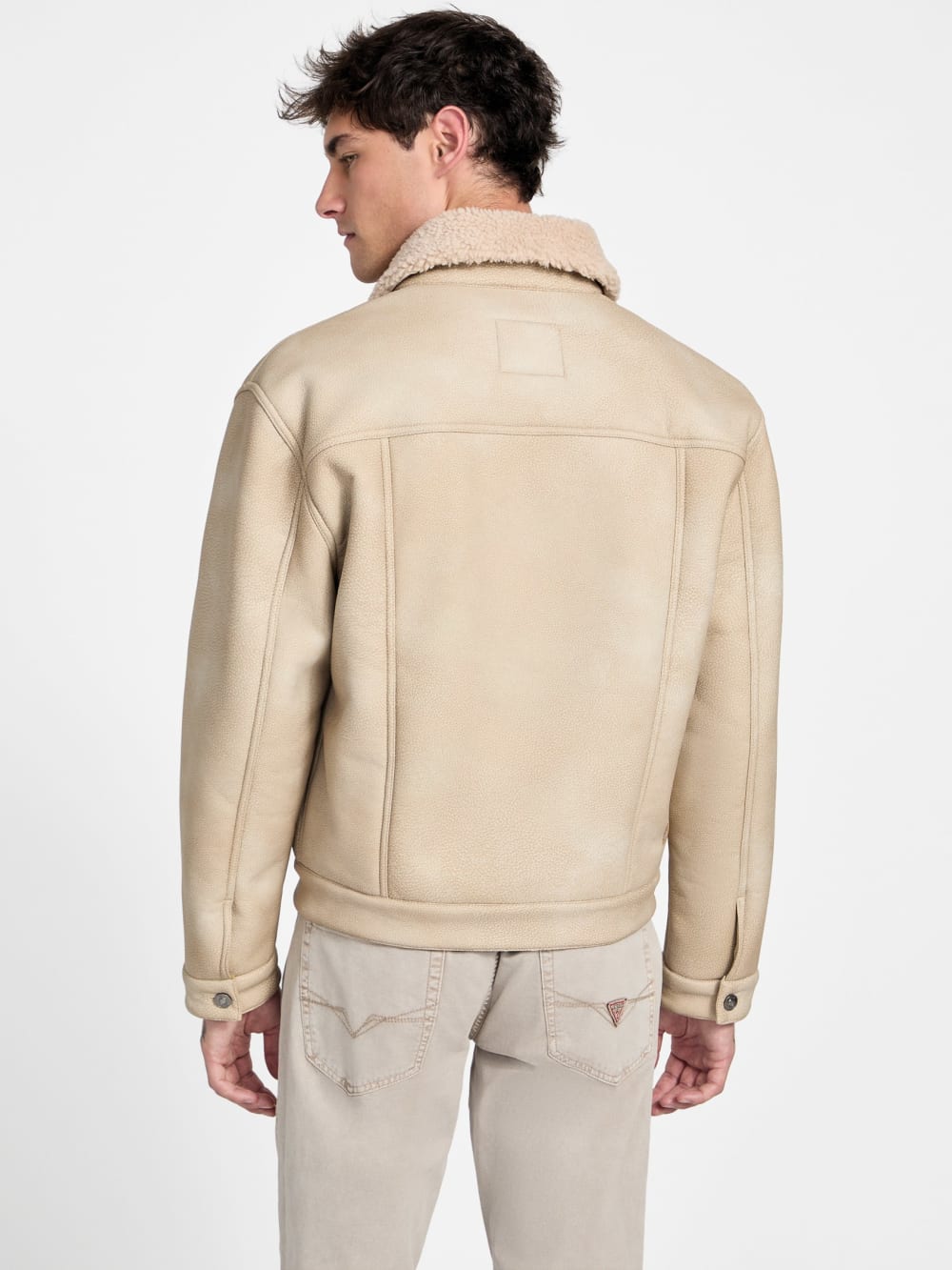 Andy Faux-Suede and Sherpa Trucker Jacket