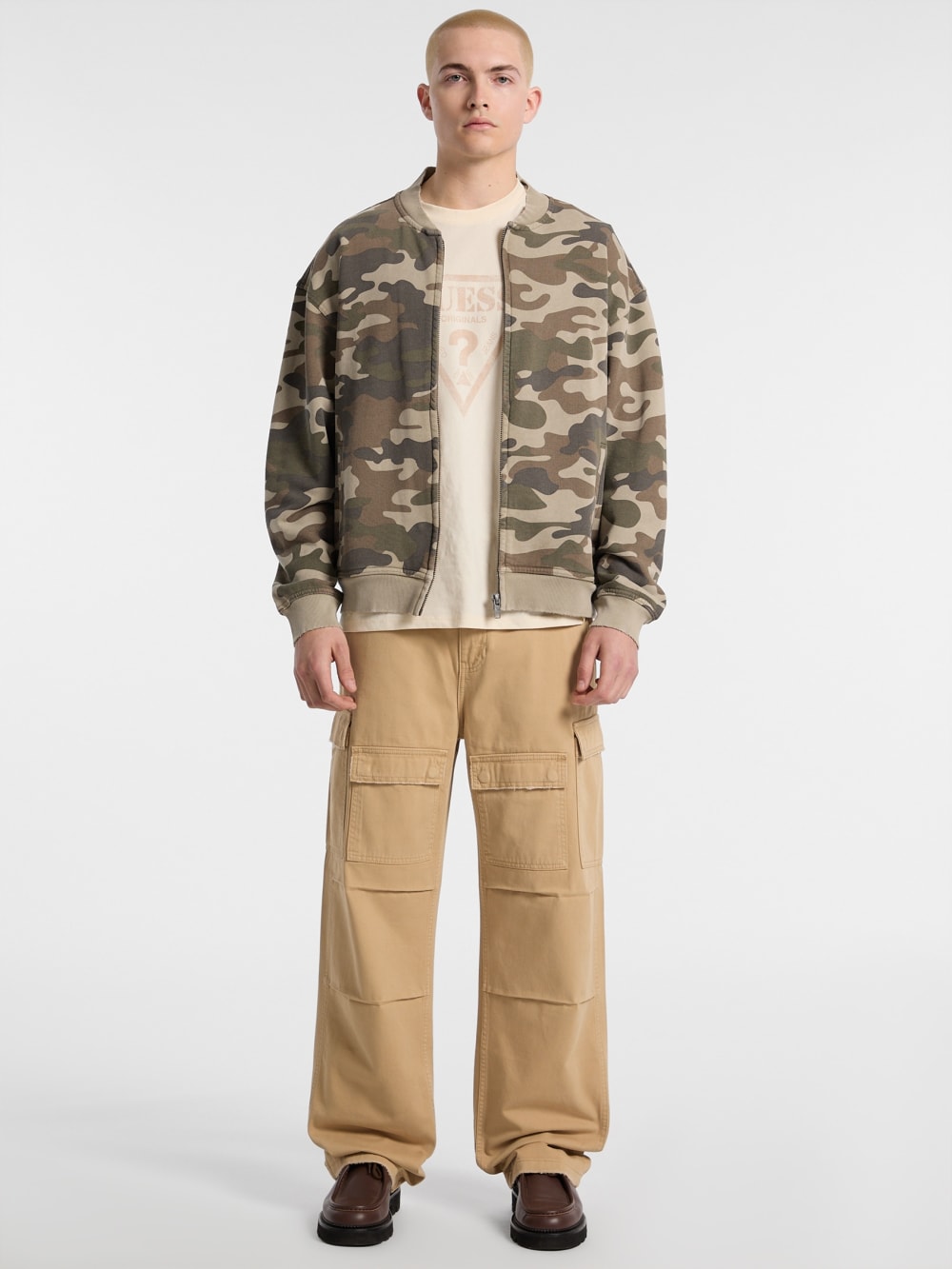 GUESS Originals Eco Sweatshirt Flight Jacket
