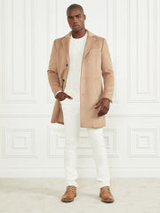 Single Breasted Wool-Blend Coat