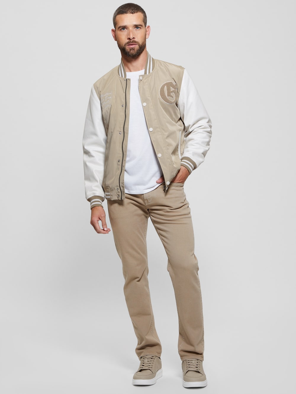 Color-Block Varsity Jacket