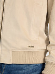 Eco Faux-Suede Flight Jacket