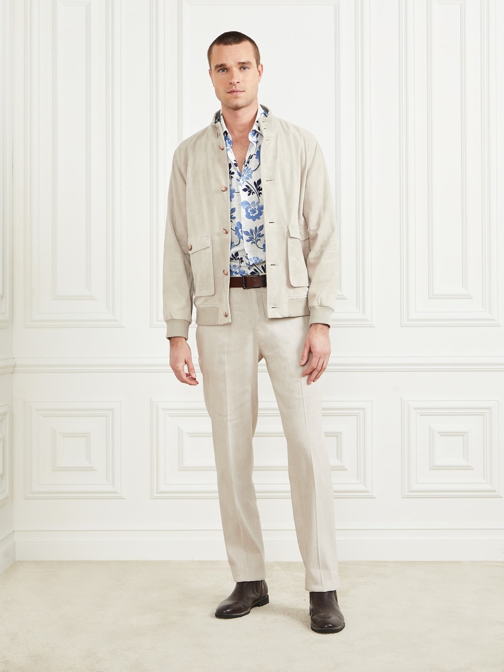 Suede Leather Flight Jacket