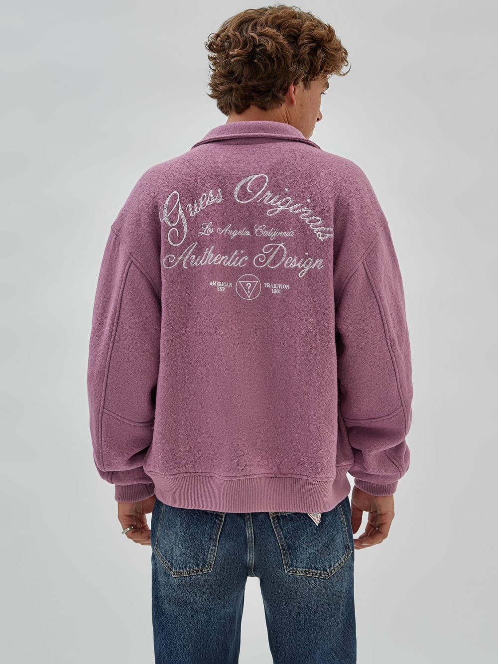 GUESS Originals Wool-Blend Varsity Jacket